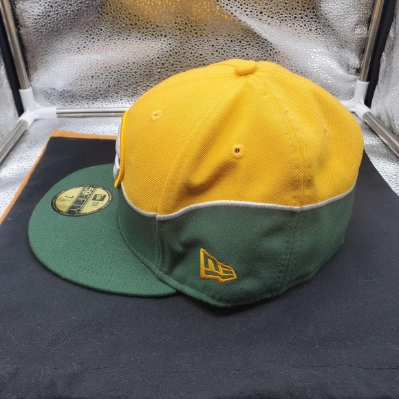 Green Bay Packers Hat Cap 59FIFTY Fitted Mens 7 1/4 Green NFL Football New Era - Picture 5 of 9